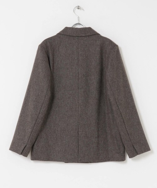 URBAN RESEARCH ROSSO（アーバンリサーチロッソ）の「ウールツィードオーバージャケット（テーラードジャケット・レディース・RETRO BLUE/BROWN・Free）」の10枚目の写真