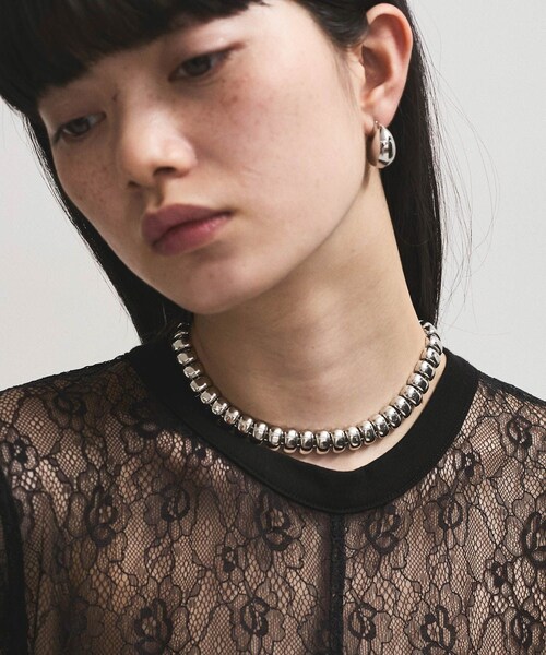 ADAM ET ROPE'(アダムエロペ)の「LES BIJOUX スクエアチェーンネックレス(ネックレス・レディース・ゴールド/シルバー・F)」の5枚目の写真