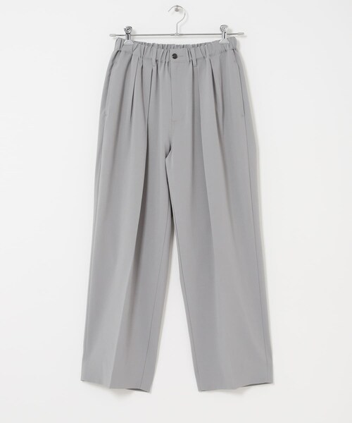 SENSE OF PLACE by URBAN RESEARCH（センスオブプレイスバイアーバンリサーチ）の「『イージーケア/速乾』サマー2タックワイドテーパードパンツ（その他パンツ・メンズ・IVORY/L.GRAY/BROWN・M/L）」の7枚目の写真