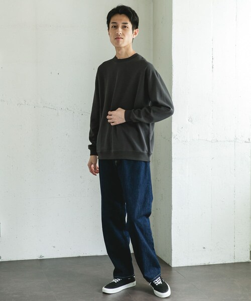 URBAN RESEARCH DOORS（アーバンリサーチドアーズ）の「シルケットダンボールロングスリーブTシャツ（Tシャツ/カットソー・メンズ・WHITE/BROWN/CHARCOAL・M/L）」の21枚目の写真