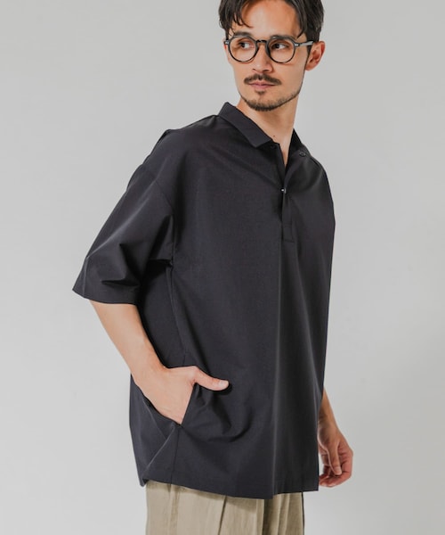 URBAN RESEARCH(アーバンリサーチ)の「『洗濯可/防シワ/撥水』COOL DOTS ポロシャツ(ポロシャツ・メンズ・BLACK/CHARCOAL/NAVY・M/L)」の3枚目の写真