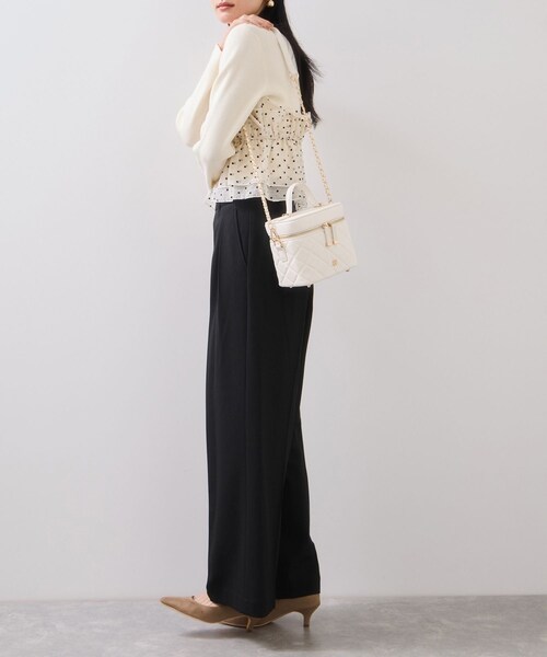 VIS（ビス）の「Hot Beautyツータックワイドパンツ/イージーケア（その他パンツ・レディース・ブラック/グレー系/キャメル・L/M/S/SS）」の20枚目の写真