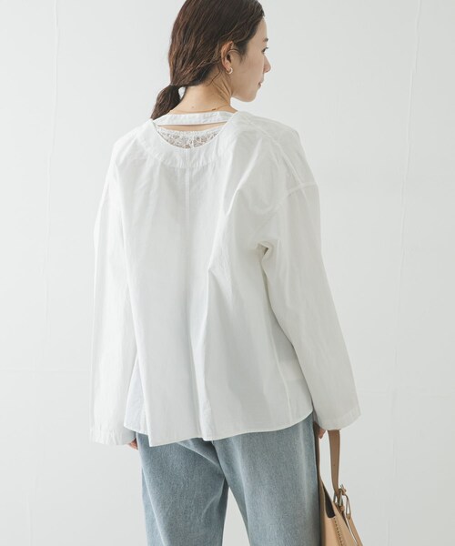 URBAN RESEARCH(アーバンリサーチ)の「SEEALL BACK GATHER TOP(その他トップス・レディース・WHITE・38)」の5枚目の写真