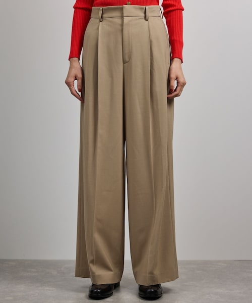 ROPE'（ロペ）の「ワンタックストレートワイドパンツ【REGGIANI（レッジアーニ）】（その他パンツ・レディース・ブラック/ベージュ・36/38/40）」の15枚目の写真