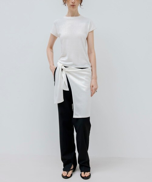URBAN RESEARCH（アーバンリサーチ）の「STUDIO DOE　French Sleeve Knit Top（ニット/セーター・レディース・GREY/BLACK/WHITE・S）」の10枚目の写真