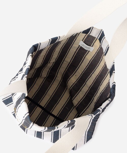 Saturdays NYC(サタデーズ ニューヨークシティ )の「Miller Stripe Tote Bag(トートバッグ・レディース・ブルー/ワイン・F)」の9枚目の写真