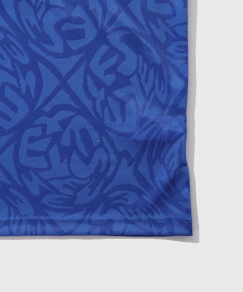 ADAM ET ROPE'（アダムエロペ）の「【YESEYESEE/イエスアイシー】Y.E.S Jacquard Football tee（ポロシャツ・メンズ・ブラック/ブルー・L/M）」の10枚目の写真