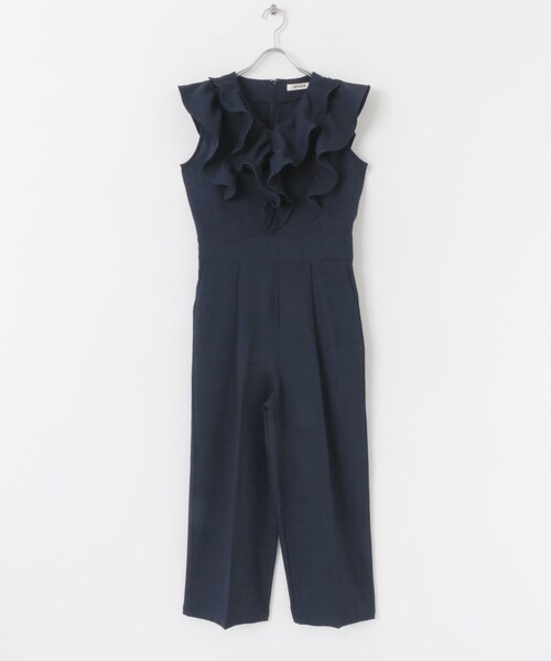 SENSE OF PLACE by URBAN RESEARCH（センスオブプレイスバイアーバンリサーチ）の「フリルスリーブオールインワン（サロペット/オーバーオール・レディース・IVORY/NAVY/CHARCOAL・S/M）」の11枚目の写真