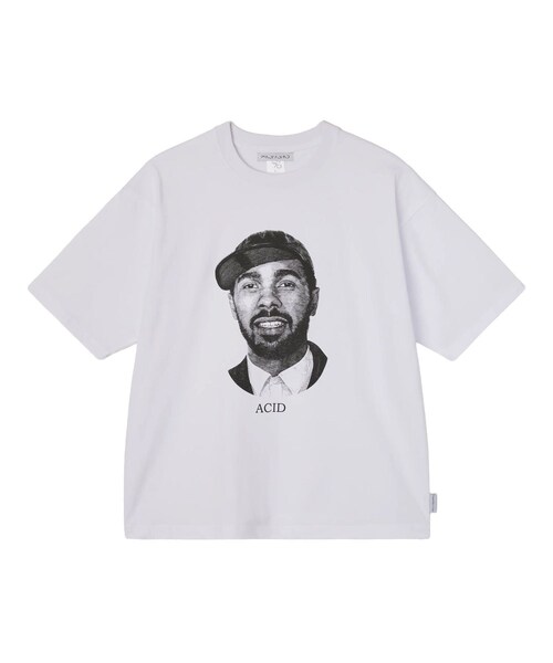 bonjour records（ボンジュールレコーズ）の「Somewhere in Tokyo/サムウェア・イン・トウキョウ ACID Tee / Designed by 25 NOT FOUND（Tシャツ/カットソー・レディース・ホワイト・L/M/XL）」の2枚目の写真