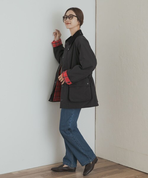 URBAN RESEARCH DOORS(アーバンリサーチドアーズ)の「『別注』Barbour OS BEDALE PADDED(テーラードジャケット・レディース・BLACK/GRAY・one)」の10枚目の写真