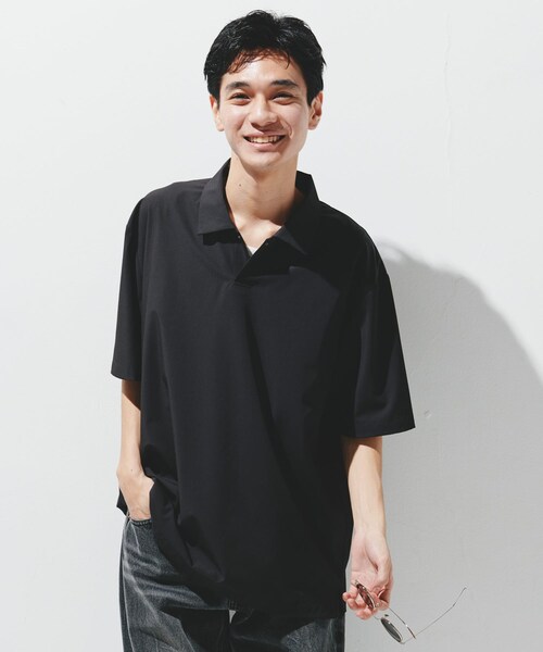 URBAN RESEARCH DOORS(アーバンリサーチドアーズ)の「『UR TECH』サマシェア ポロシャツ(ポロシャツ・メンズ・CHARCOAL/L.BLUE/BLACK・M/L/XL)」の8枚目の写真