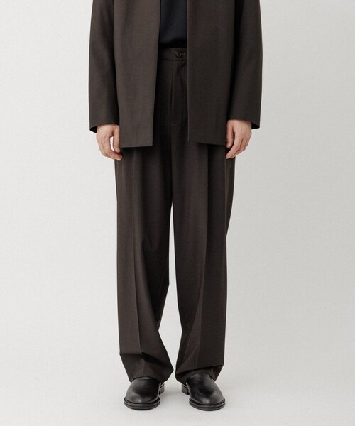 ADAM ET ROPE'（アダムエロペ）の「DELEGANT ルームスラックス（スラックス・メンズ・ブラック/ダークブラウン/カーキ・L/M/S）」の5枚目の写真