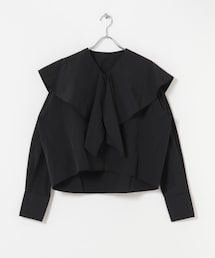 KBF | ラッフルBIGカラーブラウス(シャツ/ブラウス)