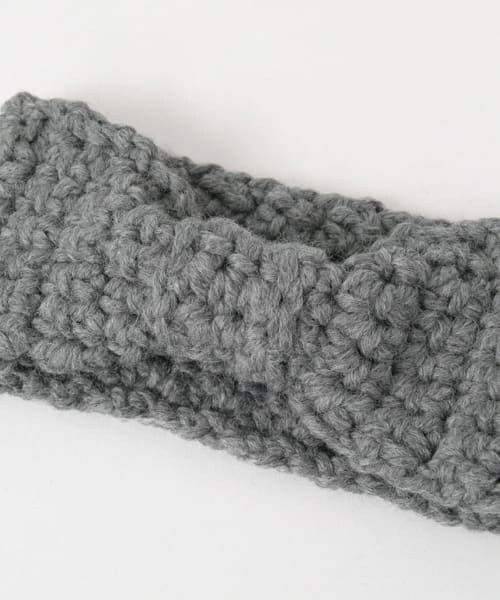 URBAN RESEARCH Sonny Label（アーバンリサーチサニーレーベル）の「手編みニットターバン∴（ヘアバンド・レディース・ブラック/ネイビー/グレー・one）」の7枚目の写真
