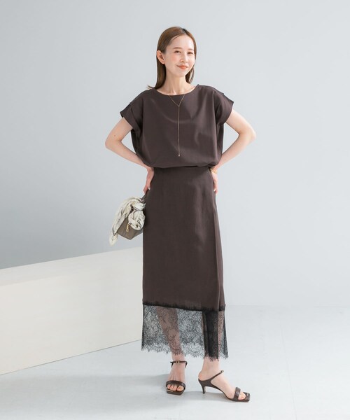 URBAN RESEARCH ROSSO（アーバンリサーチロッソ）の「『WEB/一部店舗限定』ドライドルマンプルオーバー（Tシャツ/カットソー・レディース・OFF/BROWN/PEACH・Free）」の17枚目の写真