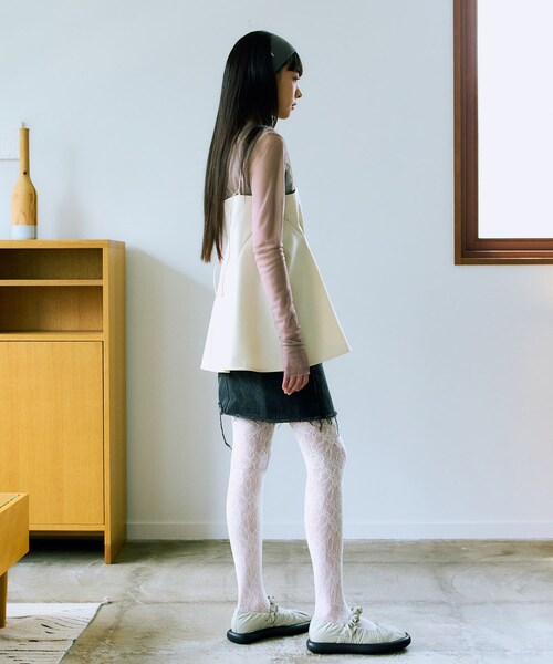 THE GOODLAND MARKET（ザグッドランドマーケット）の「&her　Tack Cami（Tシャツ/カットソー・レディース・WHITE/BLACK/GRAY・one）」の10枚目の写真