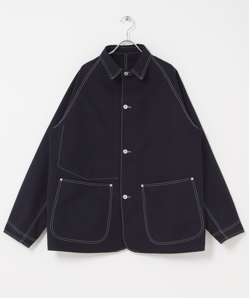 URBAN RESEARCH DOORS（アーバンリサーチドアーズ）の「FORK&SPOON　PEダックカバーオール（カバーオール・メンズ・NAVY/IVORY・4/5）」の7枚目の写真