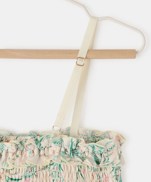 ROPE' PICNIC(ロペピクニック)の「【KIDS/キッズ】ガーデンフラワーキャミワンピース/リンクコーデ(ワンピース・キッズ・ブラック系/ホワイト系・L/M/S)」の13枚目の写真