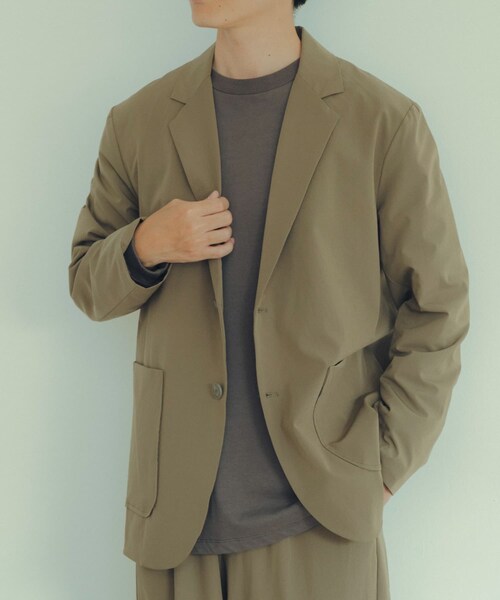 ITEMS URBANRESEARCH（アイテムズ アーバンリサーチ）の「ストレッチナイロン テーラードジャケット（テーラードジャケット・メンズ・KHK/BLK/NVY・M/L）」の16枚目の写真