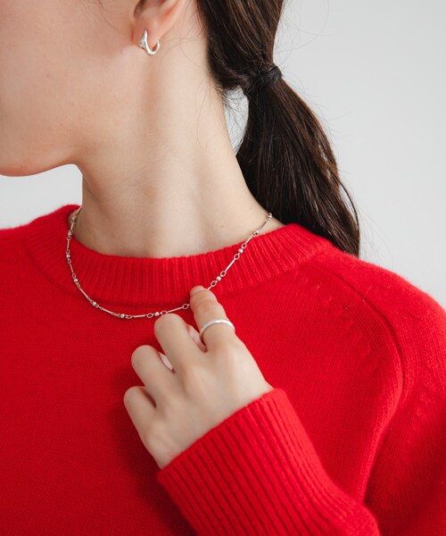 URBAN RESEARCH（アーバンリサーチ）の「PHILIPPE AUDIBERT　Garnet necklace（ネックレス・レディース・SILVER・-）」の4枚目の写真