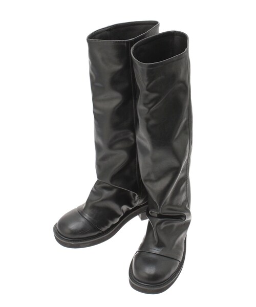 MURUA（ムルーア）の「フェイクレザーカバーブーツ（ブーツ・レディース・ブラック/ブラウン・22.5/23.5/24.5）」の7枚目の写真