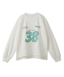 nissen | ビッグシルエットプリントスウェットトレーナー（女の子）(スウェット)