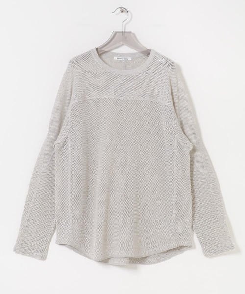 URBAN RESEARCH(アーバンリサーチ)の「SEVEN BY SEVEN FOOTBALL KNIT T-SHIRTS LONG-SLEEVE(Tシャツ/カットソー・メンズ・030 WHITE/070 BGD/120 NAVY・L/M)」の14枚目の写真