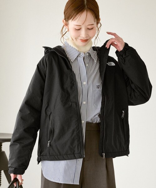 ROPE' PICNIC（ロペピクニック）の「【THE NORTH FACE/ザ・ノース・フェイス】Compact Nomad Jacket（ブルゾン・レディース・ブラック/ベージュ系・M）」の3枚目の写真