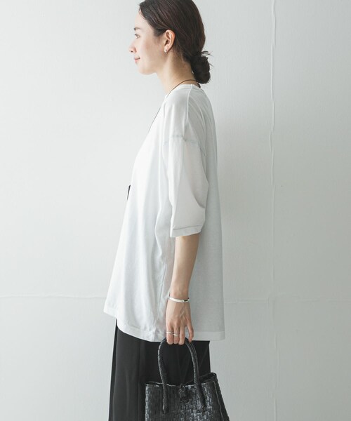 URBAN RESEARCH（アーバンリサーチ）の「HANES　リバーシブルTシャツ by THE DODO JEAN（Tシャツ/カットソー・レディース・WHITE/BLACK/RED・S/M/L）」の19枚目の写真