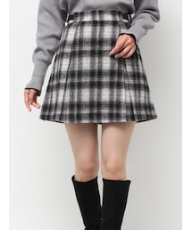 CALNAMUR | サイドデザインプリーツミニスカート(スカート)