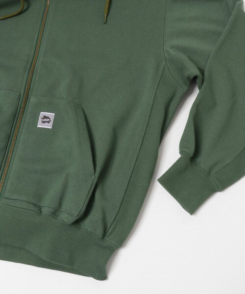 URBAN RESEARCH（アーバンリサーチ）の「LQQK Studio　sweat zip hoodie（パーカー・メンズ・GREEN/Black・L/XL）」の10枚目の写真