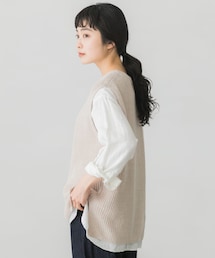 かぐれ | リネンコットンニットベスト(ベスト)