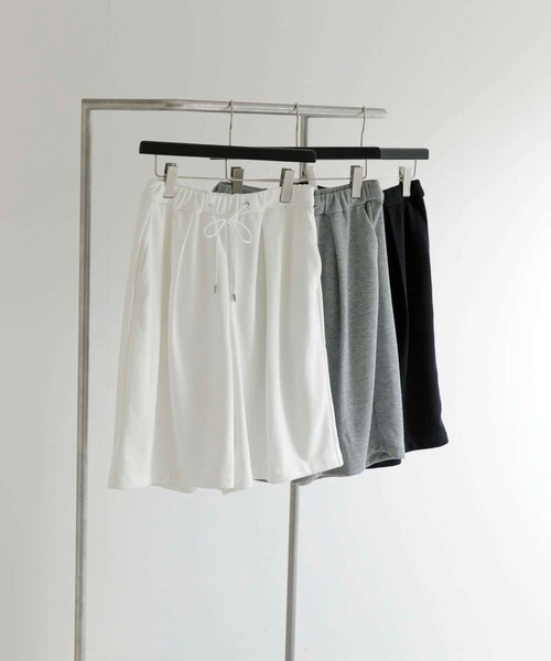 THE GOODLAND MARKET(ザグッドランドマーケット)の「『別注』MIDIUMISOLID×TGM Short easy pants(その他パンツ・レディース・Black/Off White/Top gray・one)」の11枚目の写真