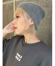 MURUA | アンゴラ混ビーニー(ニットキャップ/ビーニー)