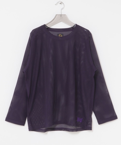 URBAN RESEARCH(アーバンリサーチ)の「Needles LONG-SLEEVE U-NECK LACE T-SHIRTS(Tシャツ/カットソー・メンズ・GREY/EGGPLANT/BLACK・S/M)」の3枚目の写真