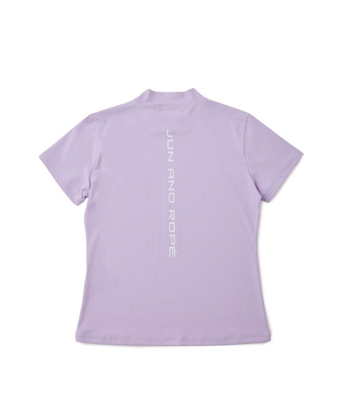 ROPE'(ロペ)の「【ESSENTIAL】半袖モックネックシャツ/UV・吸水速乾(Tシャツ/カットソー・レディース・ブラック/ホワイト/ネイビー/ラベンダー・L/M/XL)」の14枚目の写真