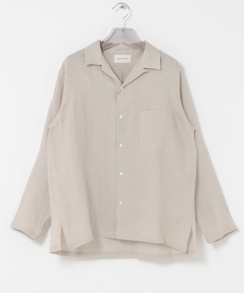 URBAN RESEARCH（アーバンリサーチ）の「MARKAWARE　COMFORT FIT OPEN COLLAR（シャツ/ブラウス・メンズ・TAUPE/ICE/BLACK・1/2）」の3枚目の写真