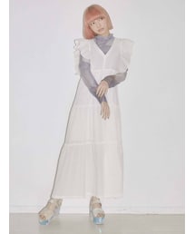 merry jenny | レースアップティアードワンピース(ワンピース)