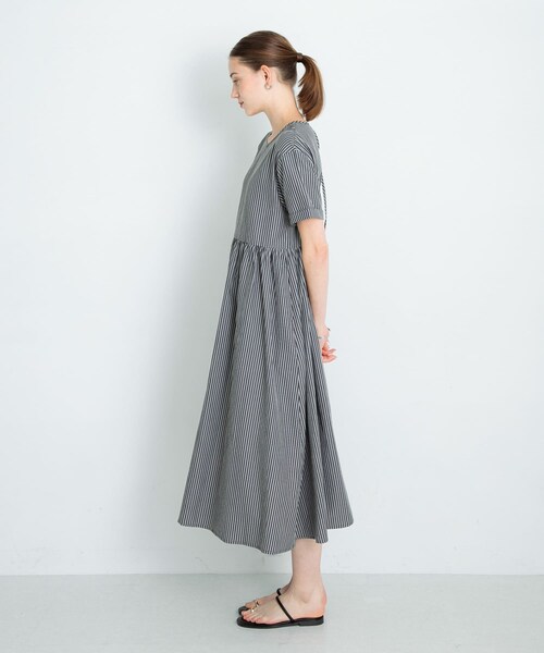 URBAN RESEARCH Sonny Label（アーバンリサーチサニーレーベル）の「ストライプサッカーワンピース（ワンピース・レディース・ブルー/ミント/ブラック・FREE）」の12枚目の写真