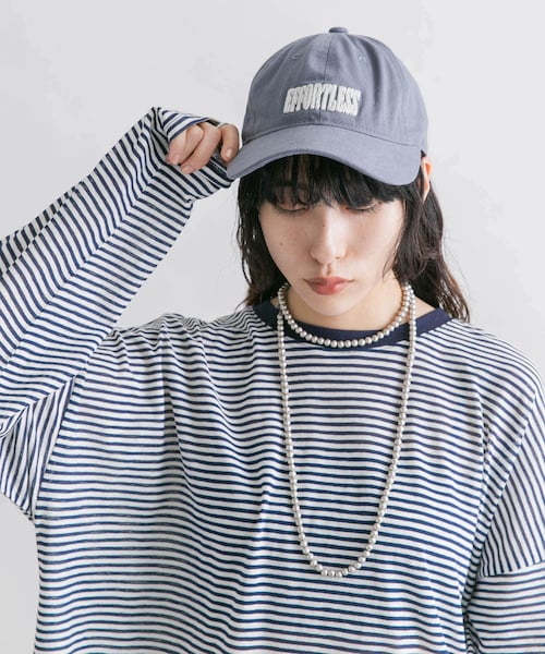 KBF（ケイビーエフ）の「チェーンステッチエンブロイダリーCAP（キャップ・レディース・BROWN/BLUE/CHARCOAL・one）」の22枚目の写真