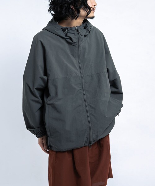 EKAL（エカル）の「『UR TECH』ナイロンタッサーフーディー（テーラードジャケット・メンズ・イエロー/ネイビー/グラファイト/レイクブルー・M/L）」の18枚目の写真