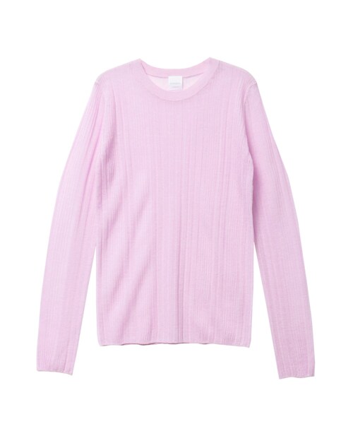 ELENDEEK（エレンディーク）の「SHEER RIB KT（ニット/セーター・レディース・オフホワイト/グレー/ブラック/ピンク/イエロー/アイスブルー/ネイビー/パープル/ラベンダー/ベージュ・F）」の19枚目の写真