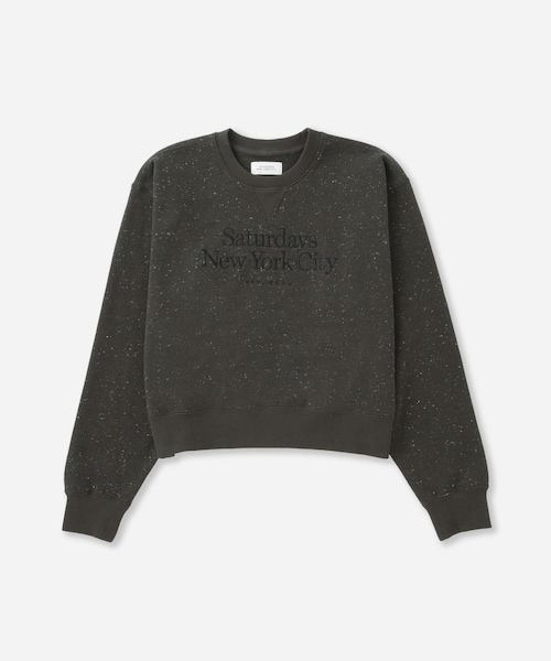 Saturdays NYC(サタデーズ ニューヨークシティ )の「Bowery Speckle Sweatshirt | WOMEN(スウェット・レディース・チャコール/グレー・L/M/S)」の3枚目の写真