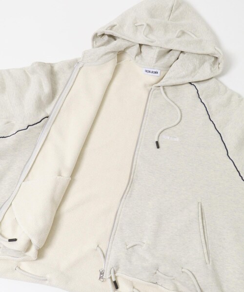 URBAN RESEARCH(アーバンリサーチ)の「FACON JACMIN GATHERED ZIPPED HOODIE(パーカー・レディース・LIGHT GREY・M)」の5枚目の写真