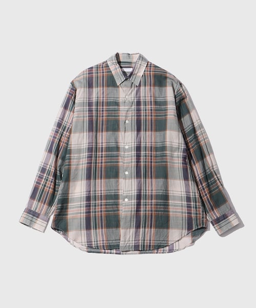 ADAM ET ROPE'(アダムエロペ)の「【KAPTAIN SUNSHINE/キャプテンサンシャイン】Gauze Plaid Plain Shirt(シャツ/ブラウス・メンズ・ホワイト系/グリーン系・2/3/4)」の7枚目の写真