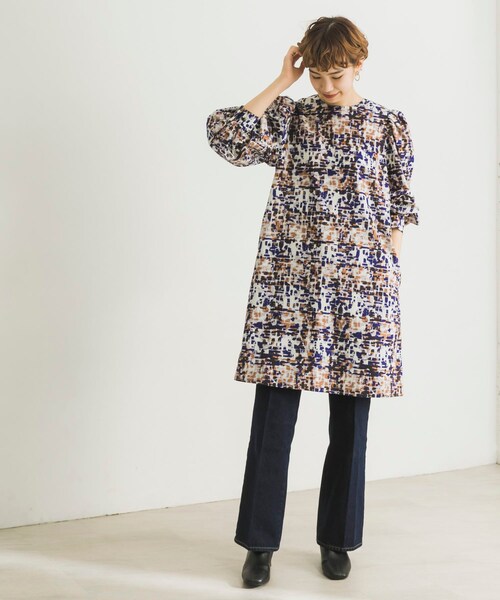 URBAN RESEARCH（アーバンリサーチ）の「アートチェック柄チュニックワンピース（チュニック・レディース・BROWN系/BLACK系・FREE）」の11枚目の写真