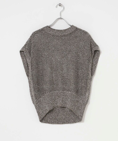 URBAN RESEARCH ROSSO（アーバンリサーチロッソ）の「ELENDEEK　MELANGE MESH KNIT（ベスト・レディース・GRY/GRN・Free）」の3枚目の写真