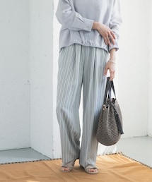 URBAN RESEARCH DOORS | ストライプタックイージーパンツ(その他パンツ)