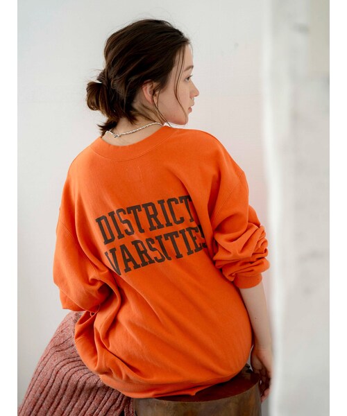 Ungrid（アングリッド）の「ビッグシルエットロゴスウェット（スウェット・レディース・グレー/オレンジ/ネイビー/イエロー・F）」の15枚目の写真