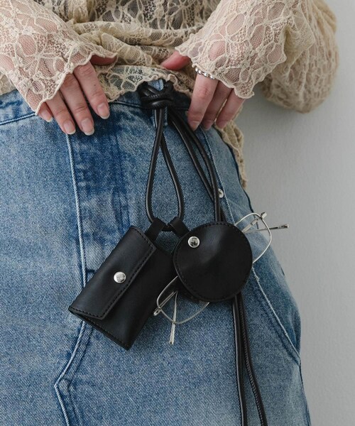 SENSE OF PLACE by URBAN RESEARCH（センスオブプレイスバイアーバンリサーチ）の「コンビカラーポーチツキベルト（ベルト・レディース・BLACK/BRN×BLU/GRE×YEL・One）」の5枚目の写真